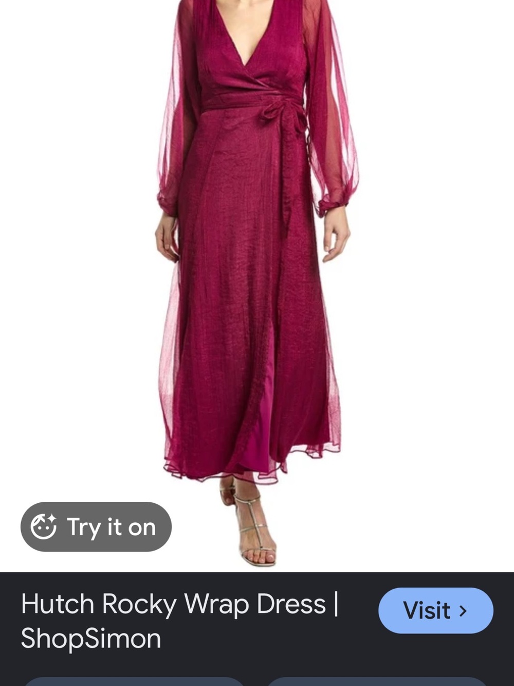 Hutch Wrap Maxi Skirt in Magenta